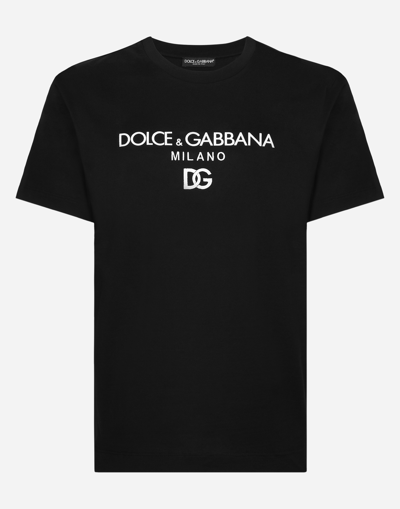 Dolce & Gabbana Black Cotton Clothing T-shirts And Polos