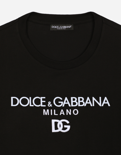 Dolce & Gabbana Black Cotton Clothing T-shirts And Polos