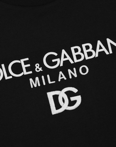 Dolce & Gabbana Black Cotton Clothing T-shirts And Polos