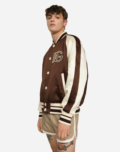 Dolce & Gabbana Men Rome Jacket In Brown