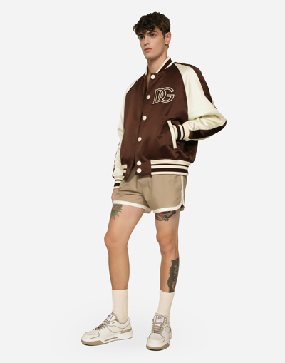 Dolce & Gabbana Men Rome Jacket In Brown