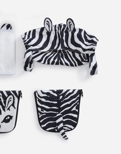 Dolce & Gabbana Zebra Cover For Baby Carrier In Multicolor