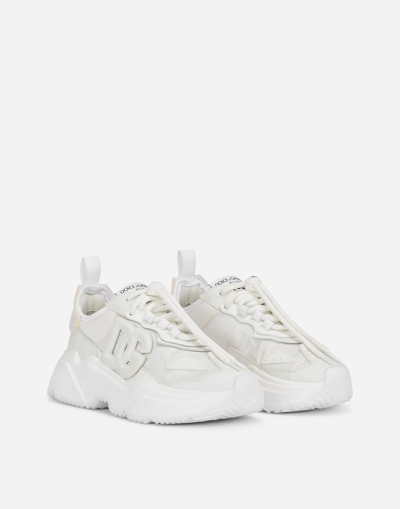 Dolce & Gabbana Daymaster White Leather Sneakers