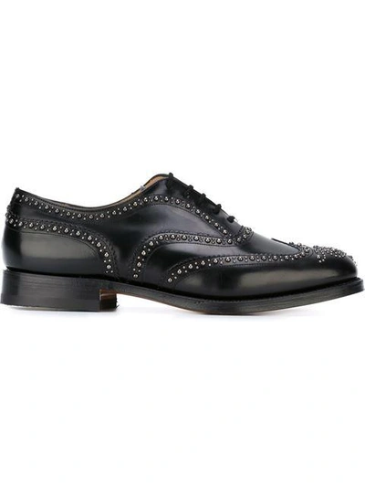 Shop Church's Studded Brogues In Black