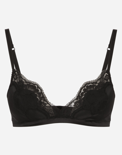 Dolce & Gabbana Soft Cup Bra In Black