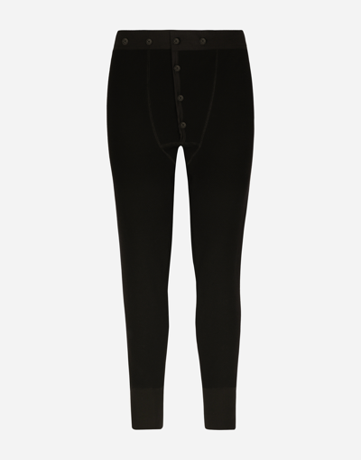 Shop Dolce & Gabbana Cotton Jogging Pants In Black