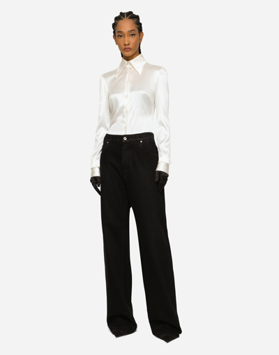 Dolce & Gabbana High-rise Drop-crotch Boyfriend Jeans In Multicolor