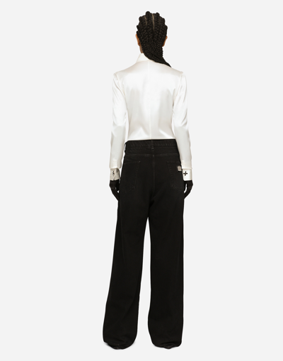 Dolce & Gabbana High-rise Drop-crotch Boyfriend Jeans In Multicolor