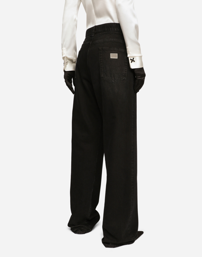 Dolce & Gabbana High-rise Drop-crotch Boyfriend Jeans In Multicolor