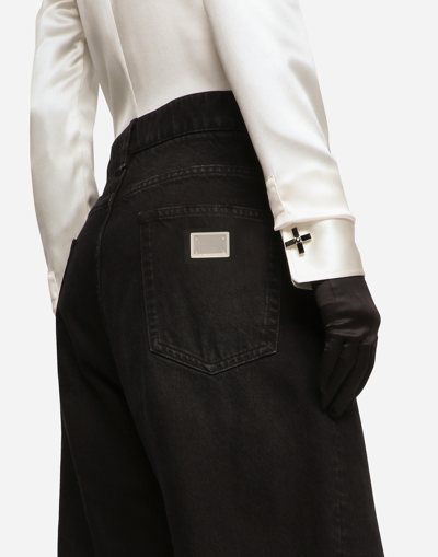 Dolce & Gabbana High-rise Drop-crotch Boyfriend Jeans In Multicolor