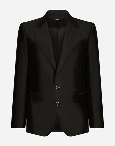 Dolce & Gabbana Single-breasted Sicilia-fit Suit In Black
