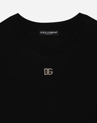 Dolce & Gabbana Black Cotton T-shirt