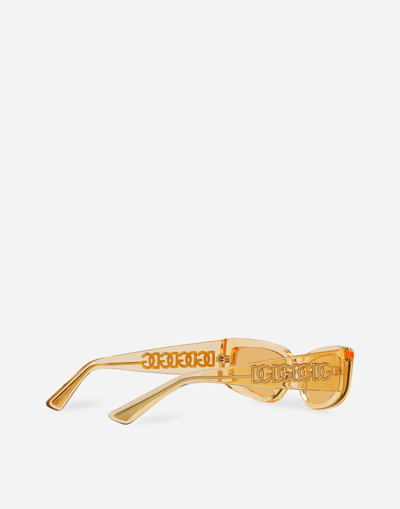 Shop Dolce & Gabbana Dg Essentials Sunglasses In Orange