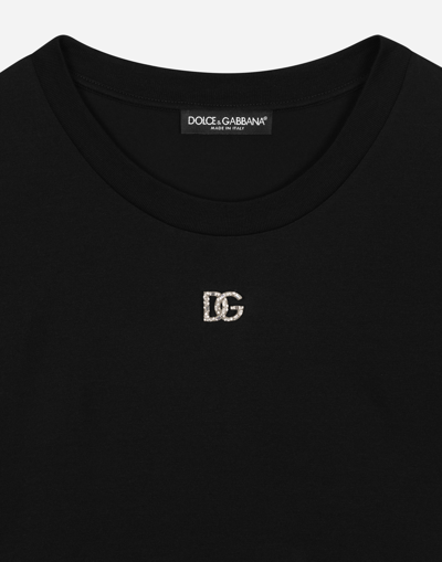 Dolce & Gabbana Black Cotton T-shirt
