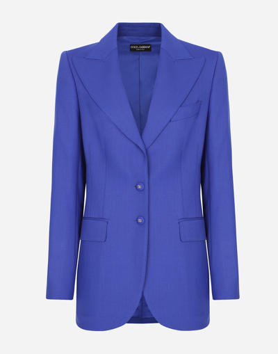 DOLCE & GABBANA TWO-WAY STRETCH WOOL JACKET 