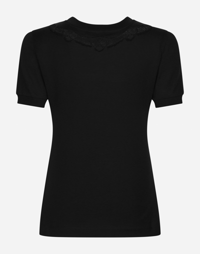 Dolce & Gabbana Black Cotton T-shirt