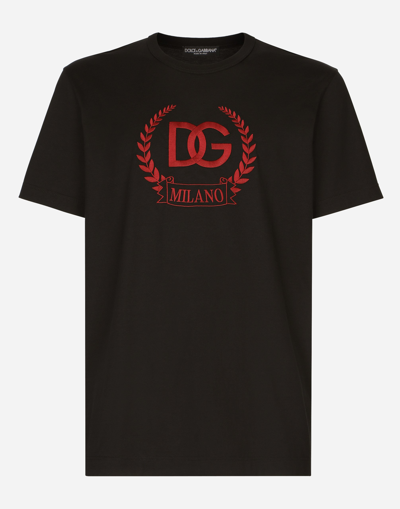Dolce & Gabbana Black Cotton T-shirt