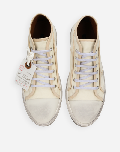 Shop Dolce & Gabbana Fabric Vintage Mid-top Sneakers In #n/a