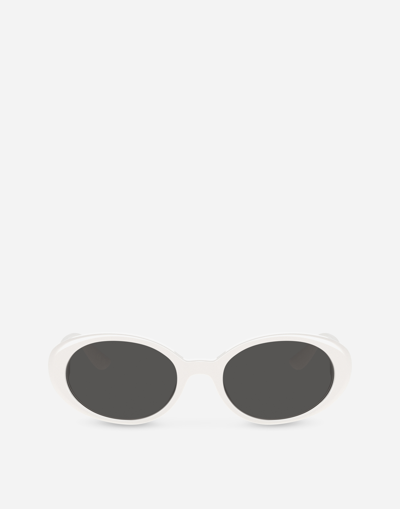 Shop Dolce & Gabbana Re-edition | Dna Sunglasses In White