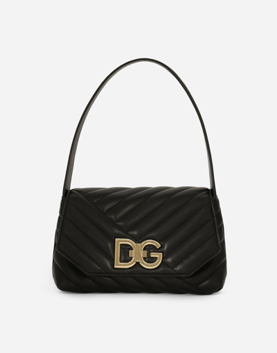 Shop Dolce & Gabbana Lop Shoulder Bag In Black