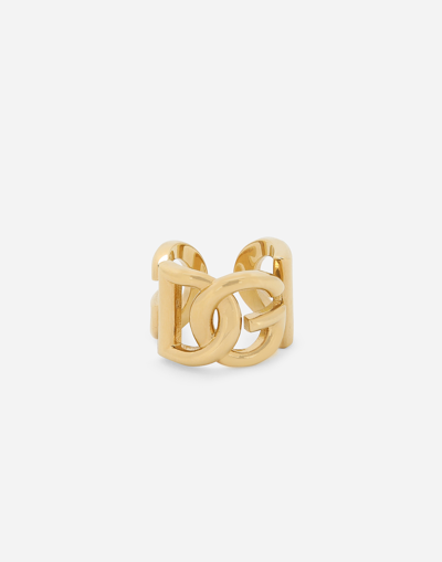 Dolce & Gabbana Dg Logo Ring In Gold