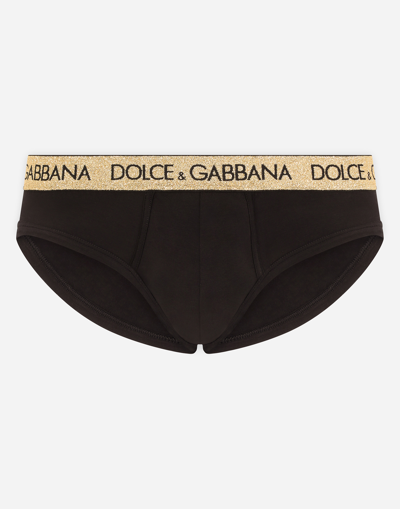 Shop Dolce & Gabbana Stretch Jersey Brando Briefs In Black