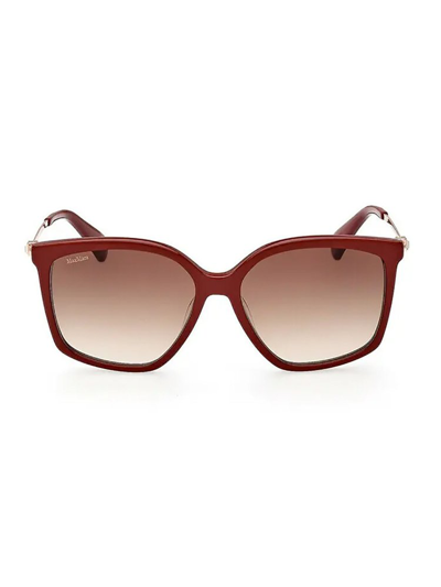 Shop Max Mara Butterfly Frame Sunglasses In Multi
