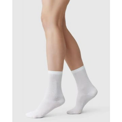 Shop Swedish Stockings Billy Bamboo Socks White 2