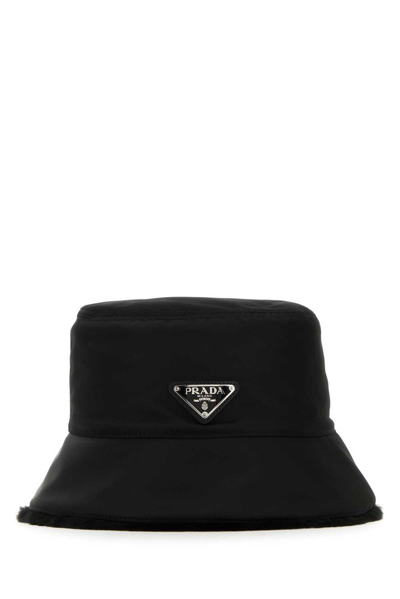 Shop Prada Logo In Black