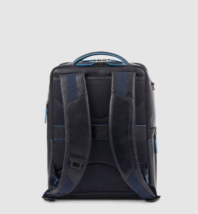 Shop Piquadro Black Leather Backpack