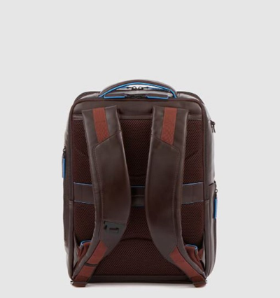 Shop Piquadro Brown Backpack With Rfid Anti-fraud Protection