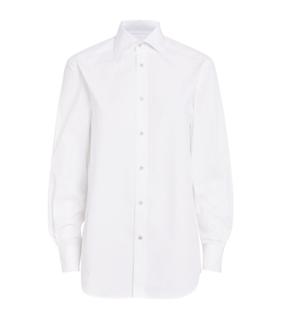 Shop With Nothing Underneath Poplin The Boyfriend Shirt In White