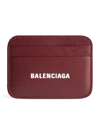 Shop Balenciaga Leather Card Holder In Multi