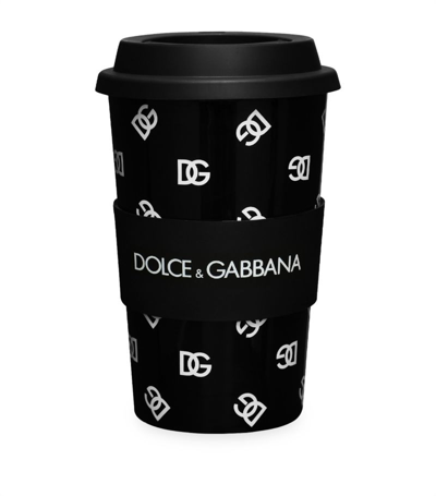 Shop Dolce & Gabbana Ceramic Dg Logo Travel Cup