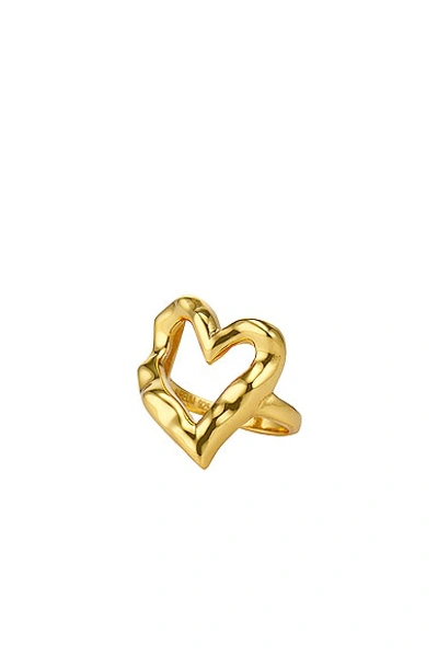 Shop Aureum Amour Ring In 24k Gold Vermeil
