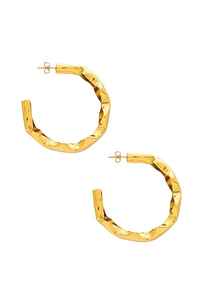Shop Aureum Astrid Earrings In Gold Plated Brass