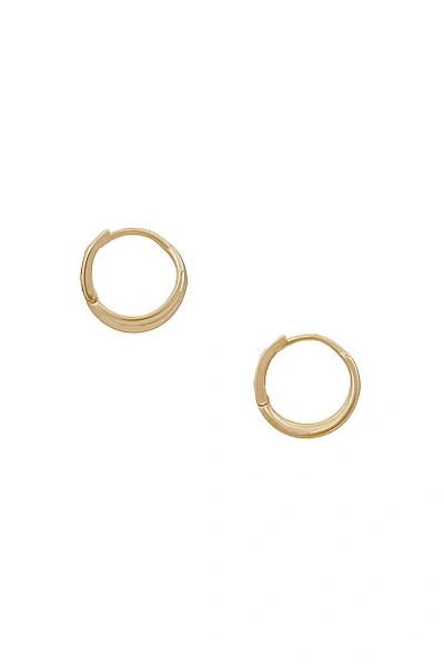 Shop Stone And Strand Gold Trio Hoop Earrings In 10k Yellow Gold