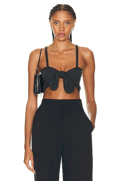 Shop Bode Ducky Bra Top In Black