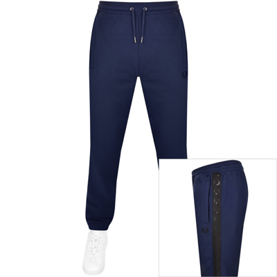 Shop Fred Perry Laurel Tape Jogging Bottoms Navy