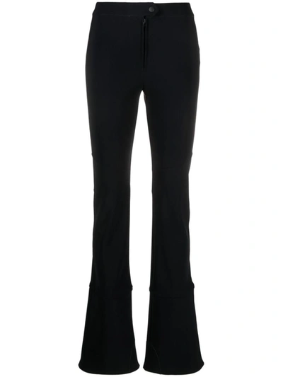 Shop Filippa K High-waisted Flared Trousers In Black