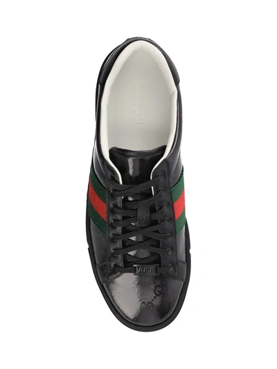 Shop Gucci Sneakers In Black/bla/vrv/bla