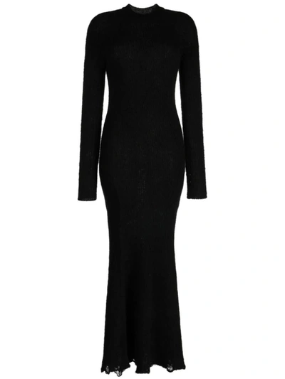 Shop Junya Watanabe Long Dress In Black