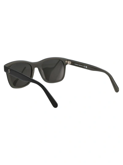 Shop Moncler Sunglasses In 05d Black