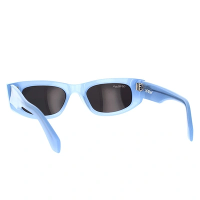 Shop Off-white Sunglasses In Azure