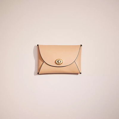 Shop Coach Remade Medium Pouch In Taupe