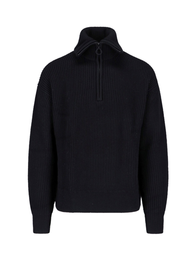 Shop Studio Nicholson 'bow' Sweater In Black  