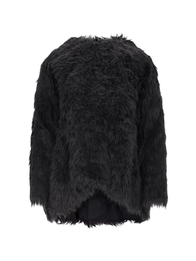 Shop Comme Des Garçons Short Fur In Black  