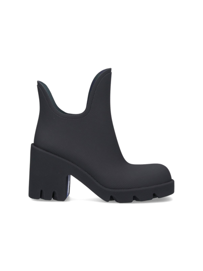Shop Burberry 'marsh' Ankle Boots In Black  
