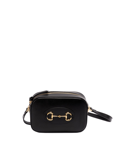 Shop Gucci Horsebit 1955` Shoulder Bag In Black  