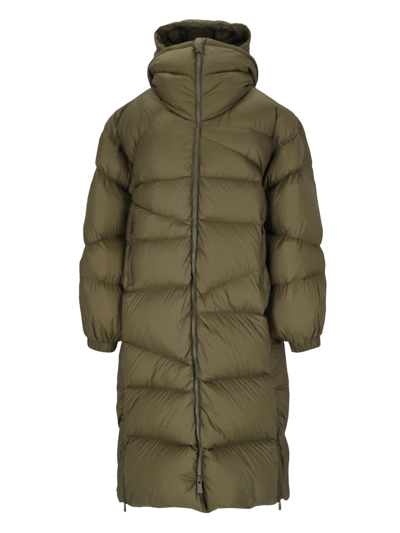 Shop Bacon "double B Maxi Wlt" Down Jacket In Green